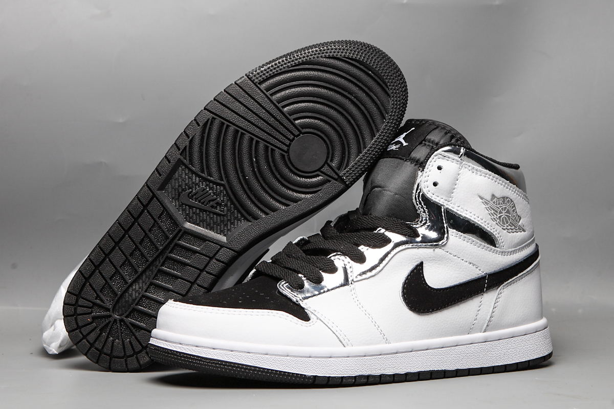 2019 Air Jordan 1 Retro White Black Shoes